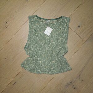 NWT Free People sleeveless tank in a dreamy sage green
